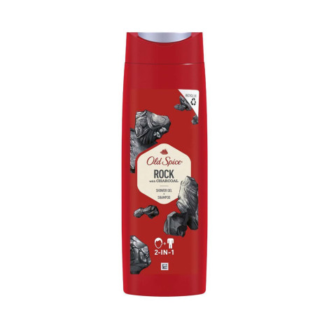 Old Spice Rock With Charcoal 2 in 1 Shower Gel 400ml 400ml
