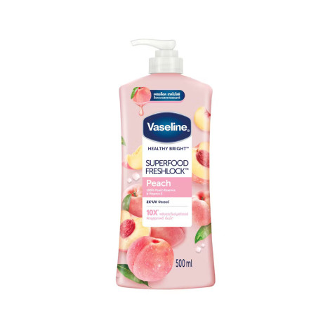 Vaseline Healthy Bright Superfood Freshlock Peach Body Lotion 500ml 500ml