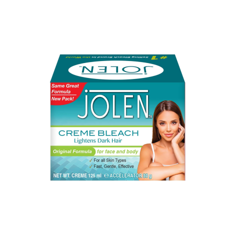 Jolen Creme Bleach Lightens Dark Hair Original Formula 125ml 125ml