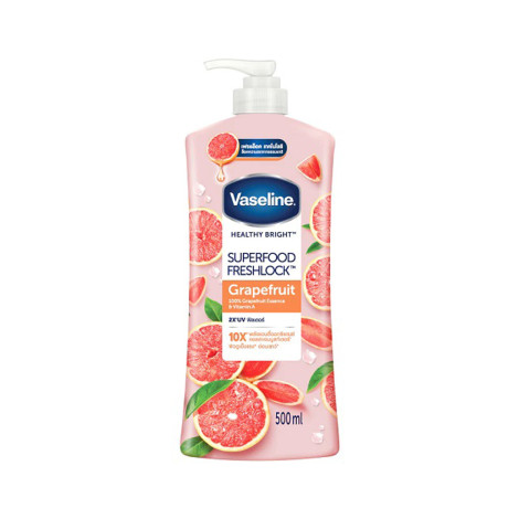 Vaseline Healthy Bright Superfood Freshlock Grapefruit Body Loiton 500ml 500ml