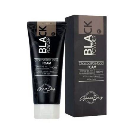 Grace Day Black Powder Charcoal Pore Facial Foam 180ml 180ml