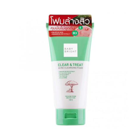 Baby Bright Clear & Treat Acne Cleansing Foam 120g 120g