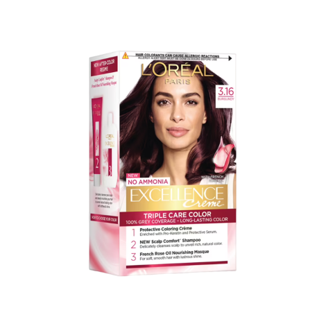 Loreal Excellence Creme Hair Color - 3.16 Burgundy 1pc