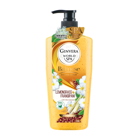 Ginvera World SPA Balinese Lemongrass & Frangipani Shower Scrub 750ml 750ml