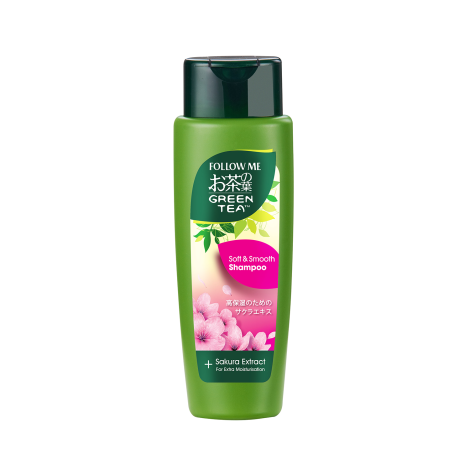 Follow Me Green Tea Soft & Smooth Sakura Extract Shampoo 320ml 320ml