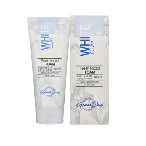 Grace Day White Clay Fresh Facial Foam 180ml 180ml