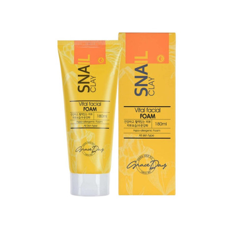Grace Day Snail Clay Vital Facial Foam 180ml 180ml