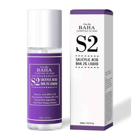 Cos De BAHA Salicylic Acid BHA 2% Liquid (S2) Serum 120ml 120ml