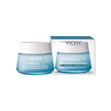 Vichy Mineral 89 48H Moisture Matte Sorbet Gel 50ml 50ml