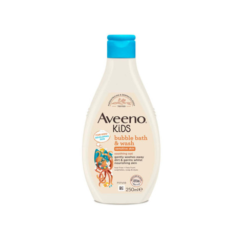 Aveeno Kids Bubble Bath & Wash Sensitive Skin 250ml 250ml