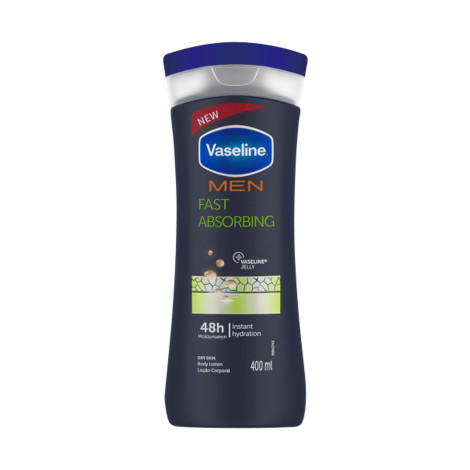 Vaseline Men Fast Absorbing Instant Hydration Body Lotion 400ml 400ml