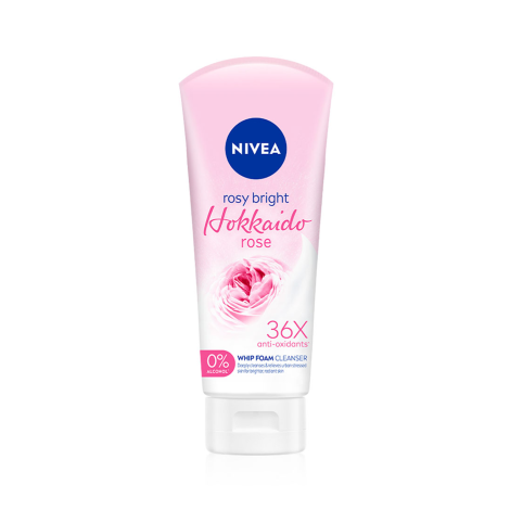 Nivea Rosy Bright Hokkaido Rose Serum Whip Foam Cleanser 100ml 100ml