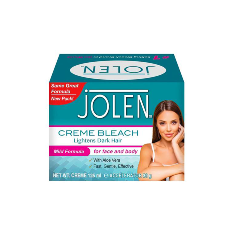 Jolen Creme Bleach Lightens Dark Hair Mild Formula 125ml 125ml