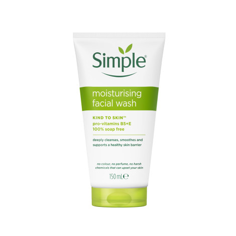 Simple Kind to Skin 100% Soap Free Moisturising Face Wash 150ml 150ml