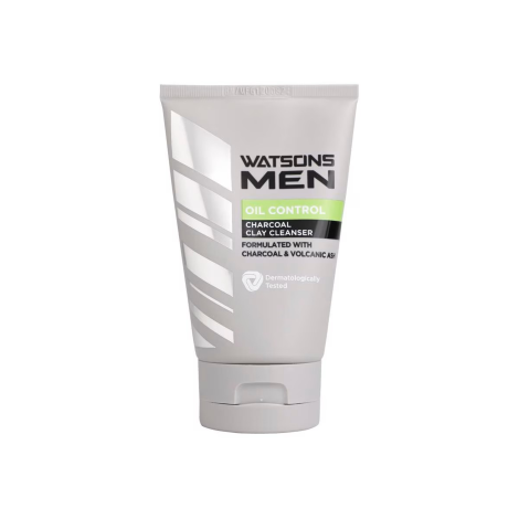 Watsons Men Oil Control Charcoal Clay Cleanser 100g 100g