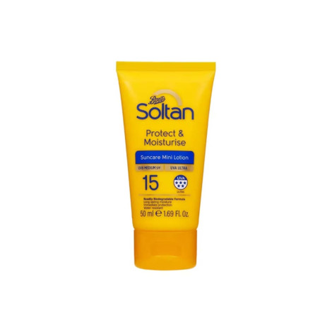 Boots Soltan Protect & Moisturise Mini Lotion 50+ 50ml 50ml