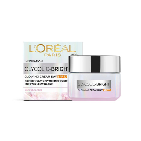 L'Oreal Glycolic Bright Glowing Day Cream SPF17 15ml 15ml