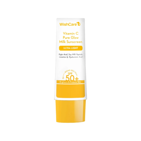WishCare Vitamin C Pure Glow Milk Sunscreen SPF 50+ PA+++ 50g 50g