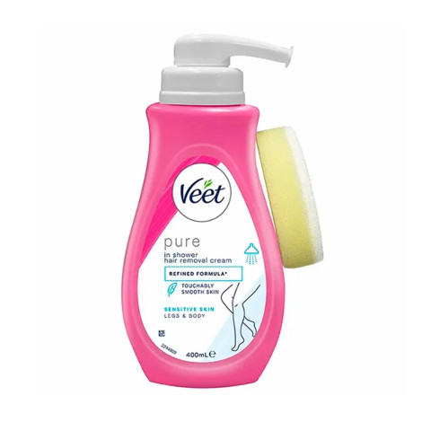 Veet Pure In Shower Hair Removal Cream For Sensitive Skin 400ml 400ml