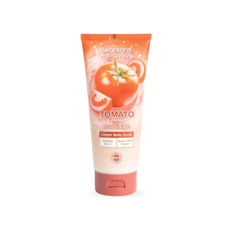 Watsons Tomato & Papaya Lightening Cream Body Scrub 200g 200g