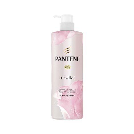 Pantene Micellar Detox & Hydrate Rose Water Extract Scalp Shampoo 530ml 530ml
