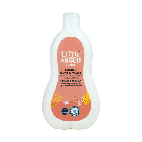 Asda Little Angels Bubble Bath & Wash 500ml 500ml