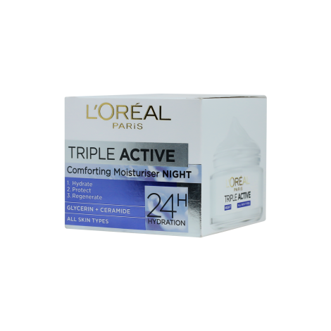 L'Oreal Triple Active Comforting Moisturiser Night 50ml 50ml