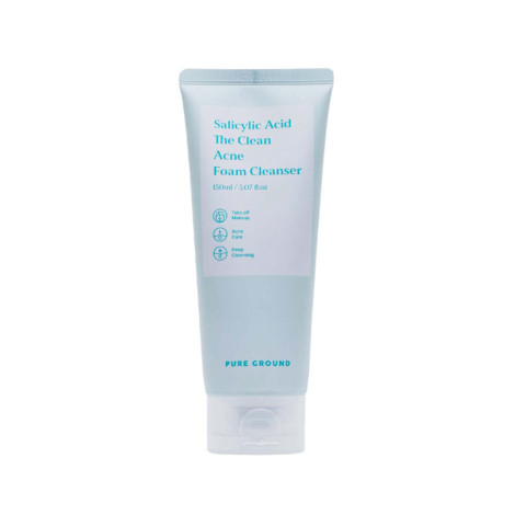 Pure Ground Salicylic Acid The Clean Acne Foam Cleanser 150ml 150ml