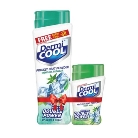 Dermi Cool Prickly Heat Menthol Regular Powder 150g+50g 150g+50g