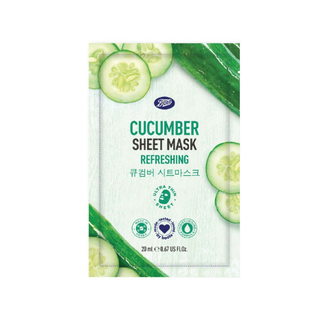 Boots Cucumber Sheet Mask 20ml 20ml