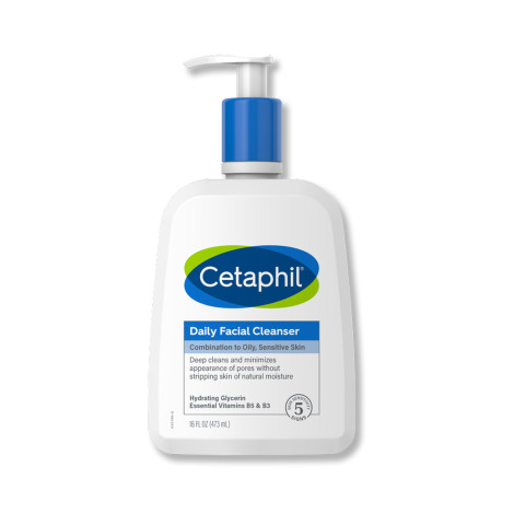 Cetaphil Daily Facial Cleanser Combination To Oily, Sensitive Skin 473ml 473ml