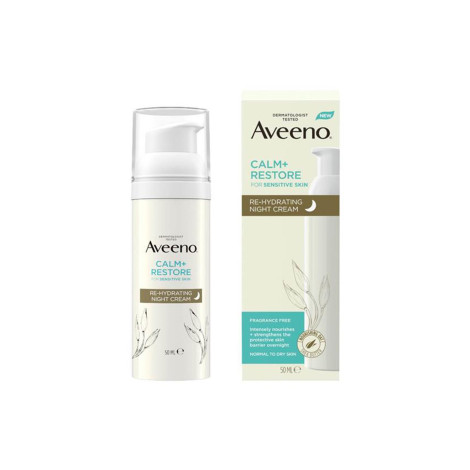 Aveeno Calm + Restore  Re-Hydrating Night Cream 50ml 50ml