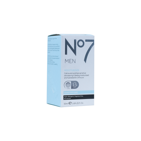 Boots No7 Men Moisturiser UVB SPF15 50ml 50ml