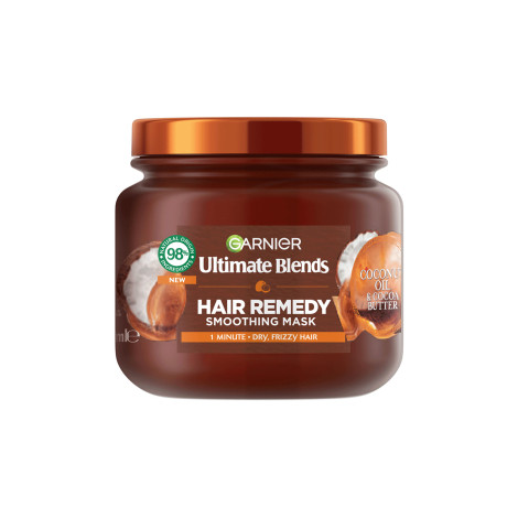 Garnier Ultimate Blends Coconut Oil & Cocoa Butter Hair Remedy Smoothing Mask 340ml 340ml