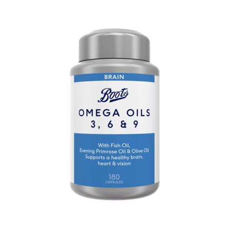 Boots Omega Oils 3 6 & 9 180 Capsules (6 month supply) 