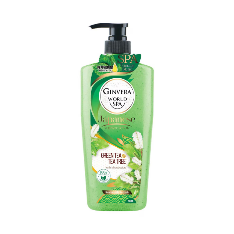 Ginvera World Spa Japanese Green Tea Shower Scrub 750ml 750ml