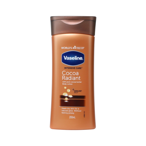 Vaseline Intensive Care Cocoa Radiant 48H Moisture Body Lotion 200ml 200ml
