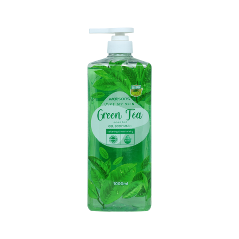 Watsons Green Tea Scented Gel Body Wash 1000ml 1000ml