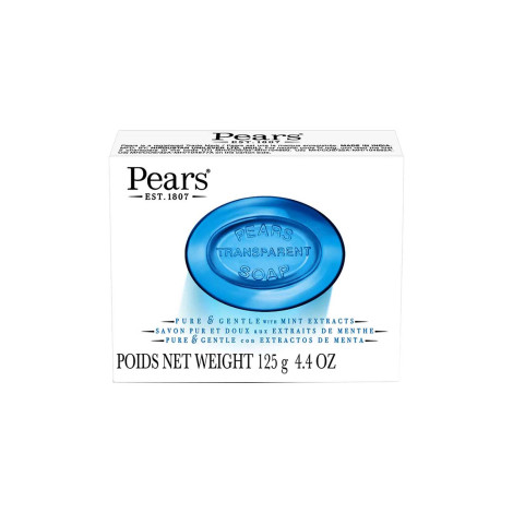 Pears Transparent Soap Pure and Gentle with Mint Extracts 125g 125g