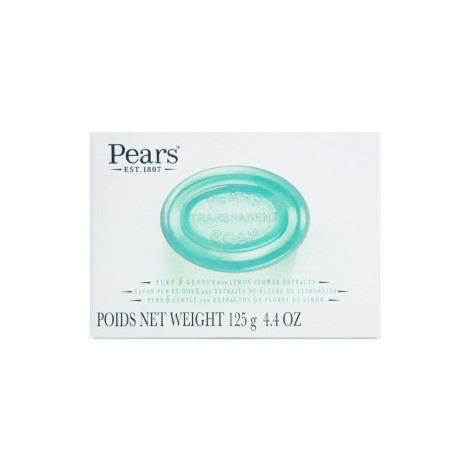 Pears Pure & Gentle With Lemon Flower Extracts Transparent Soap 125g 125h