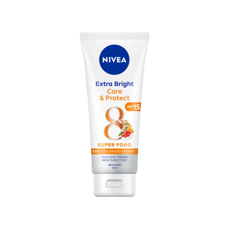 Nivea Extra Bright Care & Protect Super Food Body Serum SPF15 180ml 180ml