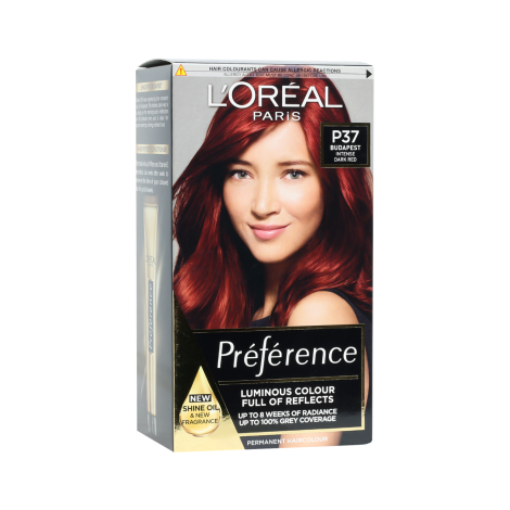 Loreal Hair Color Preference - P37 Budapest Intense Dark Red 1pc