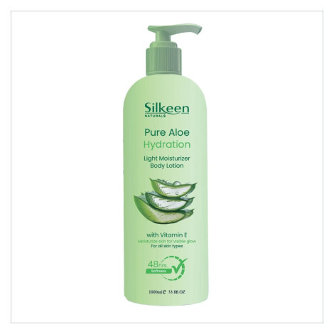 Silkeen Naturals Pure Aloe Hydration Light Moisturizing Body Lotion 1000ml 1000ml