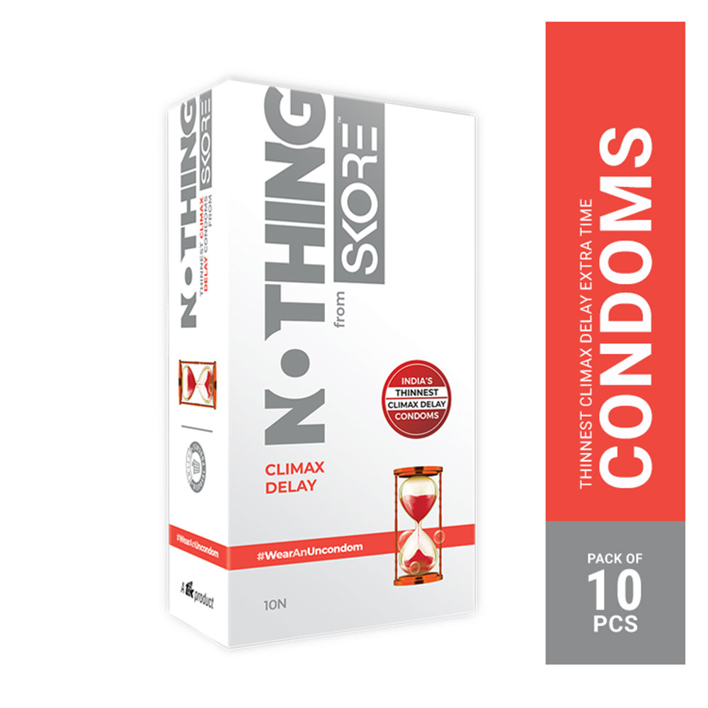 Skore Nothing Thinnest Climax Delay Condom 10pc 10pc